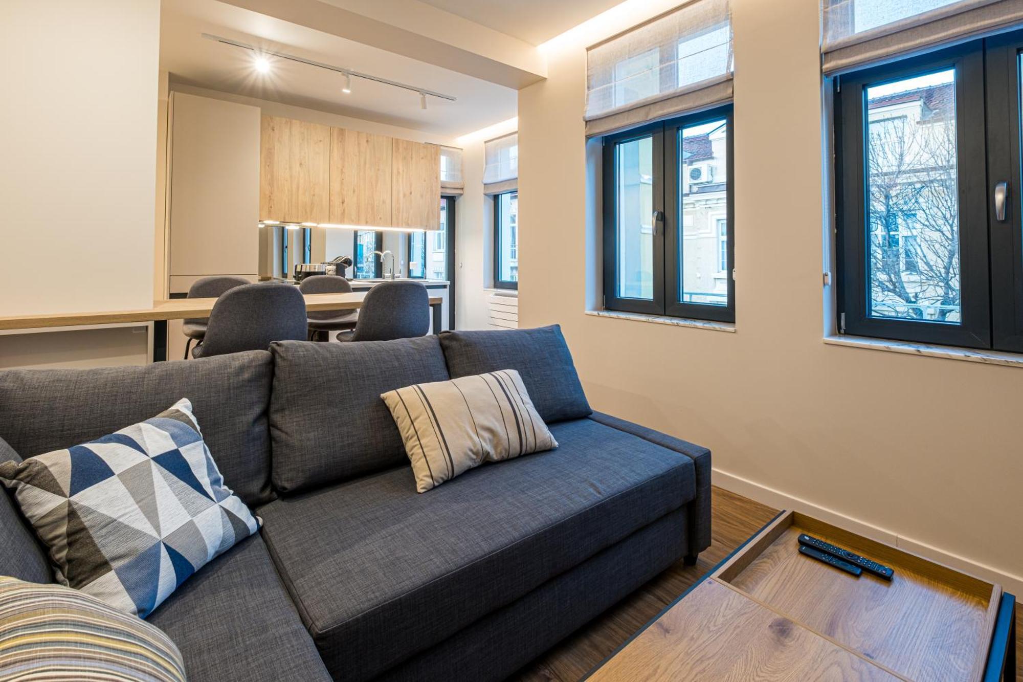 North 21 - Brand New Modern 1Bd Apt In Sofia Center By Flat Mаnager Dış mekan fotoğraf
